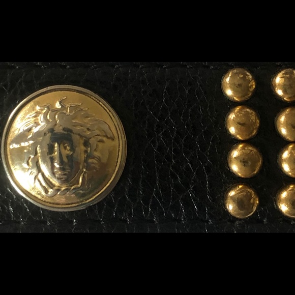 Giani Versace black and gold belt unisex - Picture 2 of 8